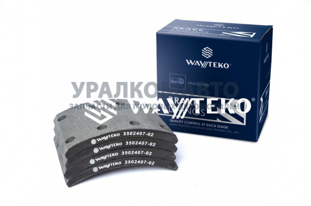 накладка тормозная передняя 150х190 (8 отверстий) PREMIUM Wayteko FAW 3502407-02