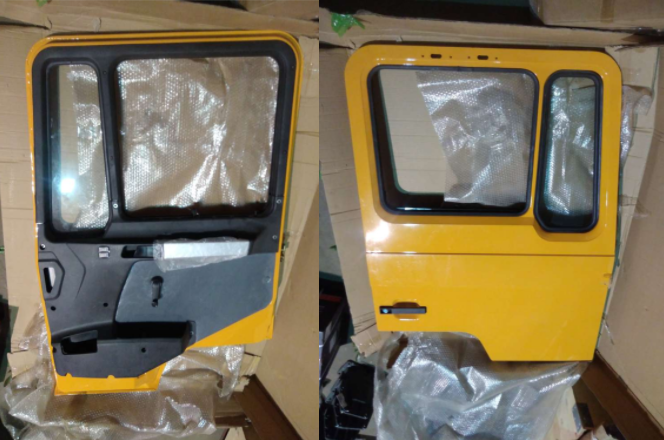 Дверь правая в сборе оранжевая (без крепления стойки зеркала) F3000 