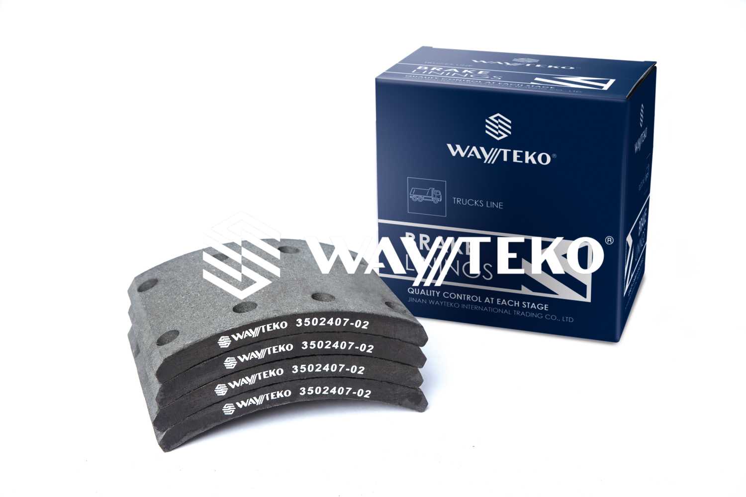 Накладка тормозная передняя (8 отверстий) WAYTEKO