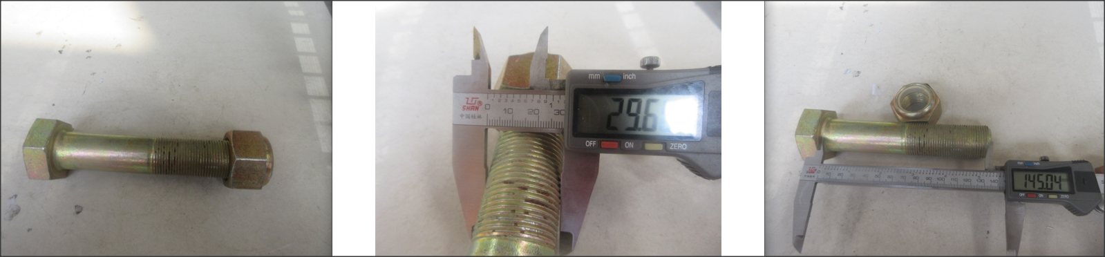 Болт крепления моста передний M30*1.5, l-145 CDM 855